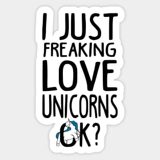 Love Unicorns Sticker